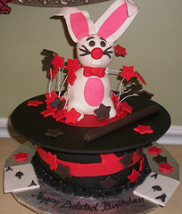Sculpted Bunny in Magic Hat